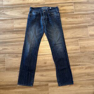 Guess Lincoln Slim Straight Blue Jean 30 x 32